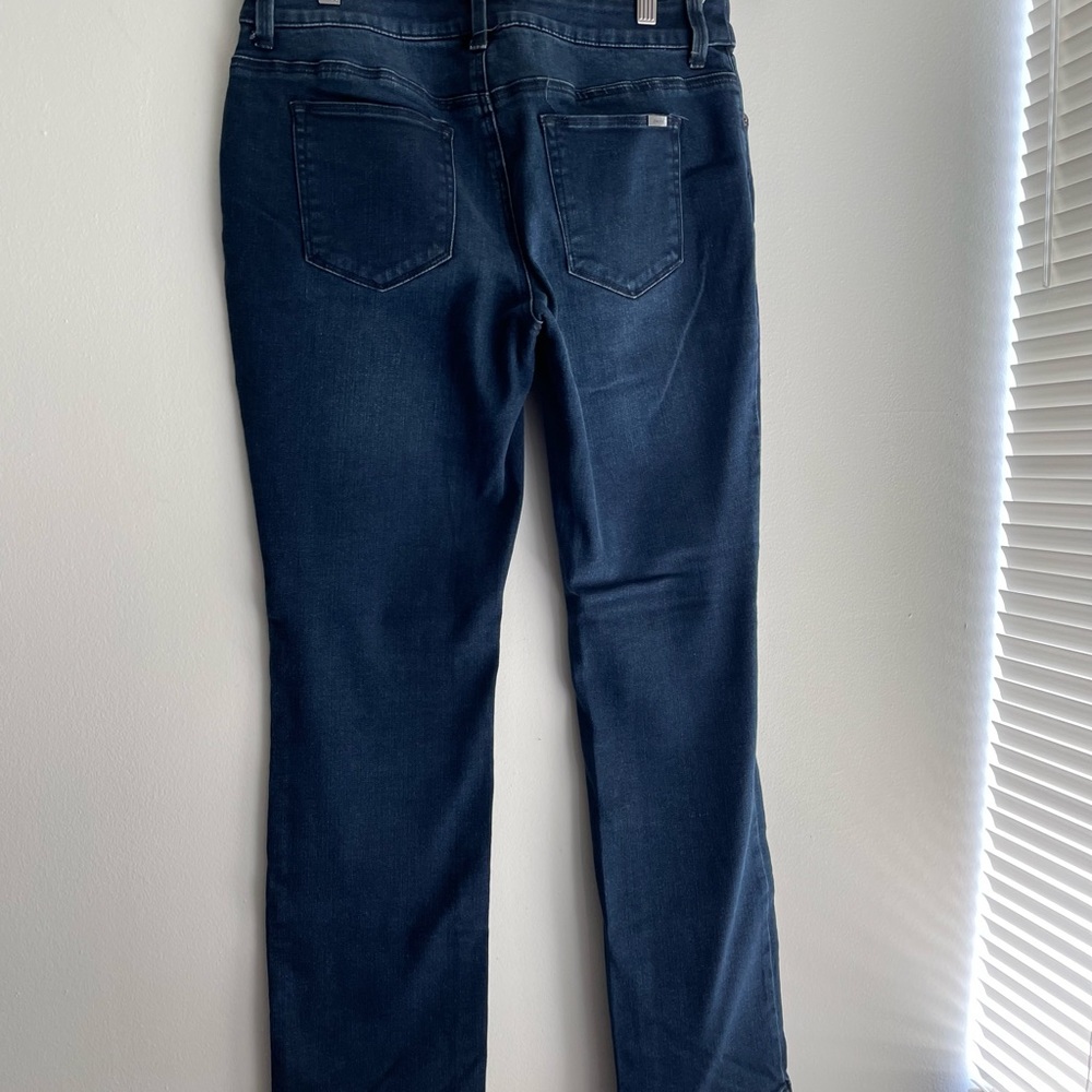 Chicos So Slimming Jeans Womens Size 0  Straight Leg Dark Wash